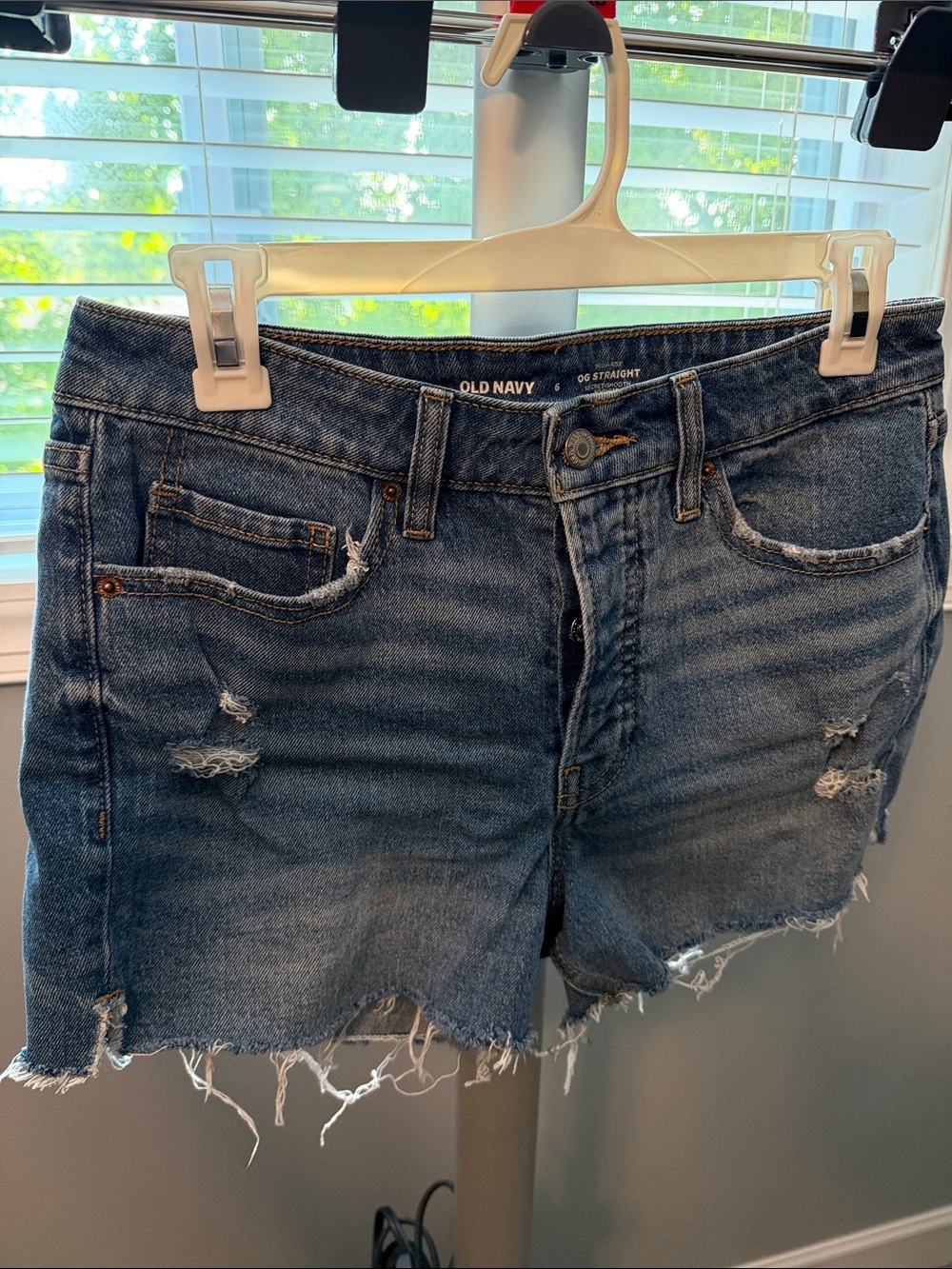 ❤️2/$10 Old Navy OG Straight High Rise Denim Shorts- 6